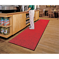 ColorStar Matting, Wiper, 3' x 5' x 3/8", Red/Black Les Fournitures Industrielles Méga