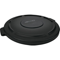 Brute&reg; 44-Gallon Lids, Flat Lid, Plastic/Polyethylene, Fits Container Size: 24" Dia. Les Fournitures Industrielles Méga