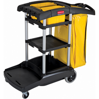 High Capacity Cleaning Carts With Bins Les Fournitures Industrielles Méga