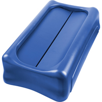 Slim Jim&reg; Waste Receptacle Lid, Swing Lid, Plastic, Fits Container Size: 22" x 11" Les Fournitures Industrielles Méga