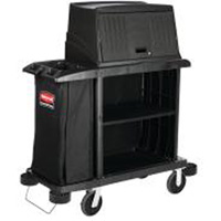 Chariot d'entretien m&eacute;nager compact sup&eacute;rieur Les Fournitures Industrielles Méga