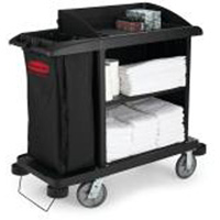 Chariot d'entretien m&eacute;nager compact sup&eacute;rieur Les Fournitures Industrielles Méga