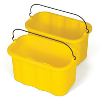 Seau porte-accessoires Executive Series, Capacit&eacute; de 2.5 gal. US (10 pintes), Jaune Les Fournitures Industrielles Méga