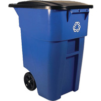 Contenant roulant BRUTE, De bureau, Plastique, 50 gal. US Les Fournitures Industrielles Méga