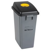Recycling & Garbage Bin with Classification Lid, Plastic, 16 US gal. Les Fournitures Industrielles Méga