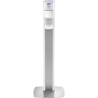 Messenger ES8 Silver Panel Floor Stand with Dispenser Les Fournitures Industrielles Méga