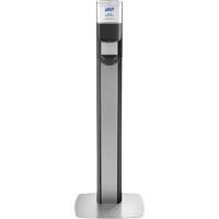 Messenger ES8 Silver Panel Floor Stand with Dispenser Les Fournitures Industrielles Méga