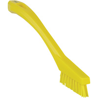 Brosse &agrave; recoins, Soies Ferme, Longueur de 8", Jaune Les Fournitures Industrielles Méga