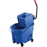WaveBrake&reg; Mop Bucket & Wringer Combo Pack, Side Press, 8.75 US Gal.(35 Quart), Blue Les Fournitures Industrielles Méga