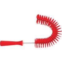 Brosse recourb&eacute;e, Soies Moyen/Ferme, Longueur de 15-1/2", Rouge Les Fournitures Industrielles Méga