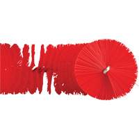 Brosse recourb&eacute;e, Soies Moyen/Ferme, Longueur de 15-1/2", Rouge Les Fournitures Industrielles Méga