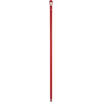 Ultra Hygiene Handle, Broom/Scraper/Squeegee, Red, Ergonomic, 59" L Les Fournitures Industrielles Méga