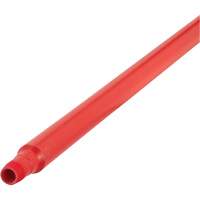 Ultra Hygiene Handle, Broom/Scraper/Squeegee, Red, Ergonomic, 59" L Les Fournitures Industrielles Méga