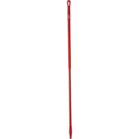 Handle, Broom/Scraper/Squeegee, Red, Ergonomic, 59" L Les Fournitures Industrielles Méga