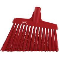 Angle Broom Head, X-Coarse Bristles, 12", Polyester, Red Les Fournitures Industrielles Méga