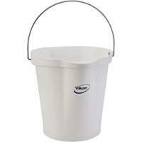 Food Hygiene Bucket, White, 3 US gal. Les Fournitures Industrielles Méga