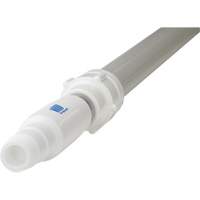Handle, Broom/Scraper/Squeegee, White, Telescopic, 62" - 113" L Les Fournitures Industrielles Méga