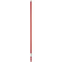 Manche de brosse pour plateforme, Brosse/Support &agrave; tampon, Rouge, T&eacute;lescopique, 62"-113" lo Les Fournitures Industrielles Méga