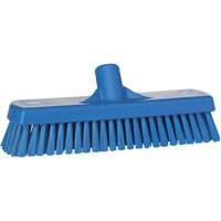 Brosse &agrave; r&eacute;curer pour planchers et murs, Crins Ferme, 12", Polyester, Bleu Les Fournitures Industrielles Méga