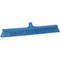 Balai-brosse &agrave; soies combin&eacute;es, Crins Cors&eacute;/Fin, 24", Polyester, Bleu Les Fournitures Industrielles Méga