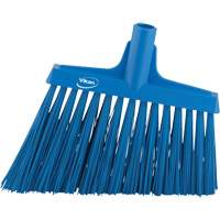 T&ecirc;te de balai oblique, Crins Extra-ferme, 12", Polyester, Bleu Les Fournitures Industrielles Méga