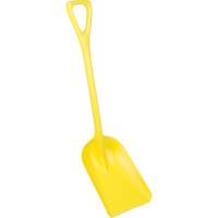 One-Piece Hygienic Shovel, 10" x 6" Blade, 37-1/2" Length, Plastic, Yellow Les Fournitures Industrielles Méga