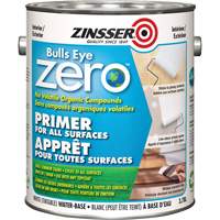 Bulls Eye Zero Low VOC Primer, 3.78 L, Gallon, Tintable White Les Fournitures Industrielles Méga