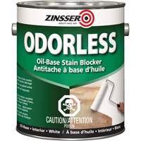 Odourless Oil-Base Stain Blocking Primer, White, Very Flat, 3.78 L, Gallon Les Fournitures Industrielles Méga