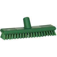 Water-Fed Deck Scrub Brush, X-Coarse Bristles, 10-3/4", Polyester, Green Les Fournitures Industrielles Méga