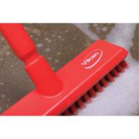 Water-Fed Deck Scrub Brush, X-Coarse Bristles, 10-3/4", Polyester, Green Les Fournitures Industrielles Méga
