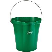 Food Hygiene Bucket, Green, 3 US gal. Les Fournitures Industrielles Méga