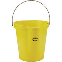 Food Hygiene Bucket, Yellow, 3 US gal. Les Fournitures Industrielles Méga