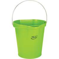 Seau pour l'hygi&egrave;ne des aliments, Lime, 3 gal. US Les Fournitures Industrielles Méga