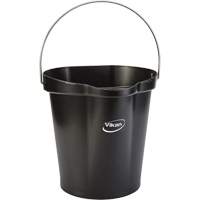 Food Hygiene Bucket, Black, 3 US gal. Les Fournitures Industrielles Méga