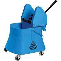 Ensemble de seau pour vadrouille et essoreuse Champ, Pression vers le bas, 7,5 gal. US (30 pintes), Bleu Les Fournitures Industrielles Méga