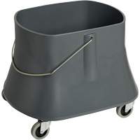 Seau pour vadrouille Champ, Capacit&eacute; de 10 gal. US (40 pintes), Gris Les Fournitures Industrielles Méga