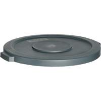 Waste Container Lid, Flat Lid, Plastic, Fits Container Size: 22" Dia. Les Fournitures Industrielles Méga
