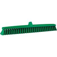 ColorCore Push Broom, Fine Bristles, 24", Polypropylene, Green Les Fournitures Industrielles Méga
