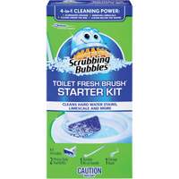 Scrubbing Bubbles&reg; Fresh Brush&reg; Toilet Brush Starter Kit, Refill Les Fournitures Industrielles Méga