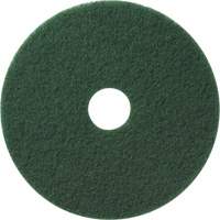 Floor Pads, 12", Scrubbing/Stripping, Green Les Fournitures Industrielles Méga