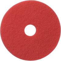 Floor Pads, 12", Buffing, Red Les Fournitures Industrielles Méga
