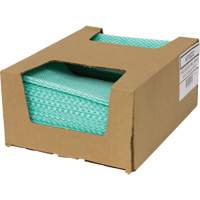 Chiffons de choix pour comptoir SaniWorks, Vert/Blanc Les Fournitures Industrielles Méga