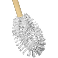 Brosse &agrave; cuvettes HD &agrave; broche torsad&eacute;e, 20" l, Soies Polypropyl&egrave;ne, Jaune Les Fournitures Industrielles Méga