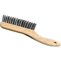 Shoe Handle Scratch Brush, Steel, 4 x 16 Wire Rows, 9-3/4" Long Les Fournitures Industrielles Méga