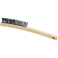 Scratch Brush, Steel, 3 x 19 Wire Rows, 13-3/4" Long Les Fournitures Industrielles Méga