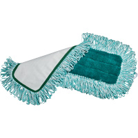 Dry Pad with Fringe, Hook and Loop Style, Microfibre/Polyester, 24" L x 5-3/4" W Les Fournitures Industrielles Méga