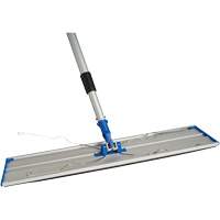 Support de vadrouille &agrave; &eacute;pousseter Static Attack avec manche t&eacute;lescopique, 24", Aluminium Les Fournitures Industrielles Méga