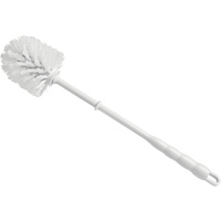 Brosse &agrave; cuvettes, 15-1/2" l, Soies Polypropyl&egrave;ne, Rouge/Blanc Les Fournitures Industrielles Méga