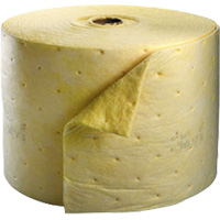 Tampon absorbant pour produits chimiques, Lourd, 150' lo x 15,25" la, Absorption 35,9 gal Les Fournitures Industrielles Méga