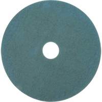 Floor Pad, 17", Burnishing, Aqua Les Fournitures Industrielles Méga